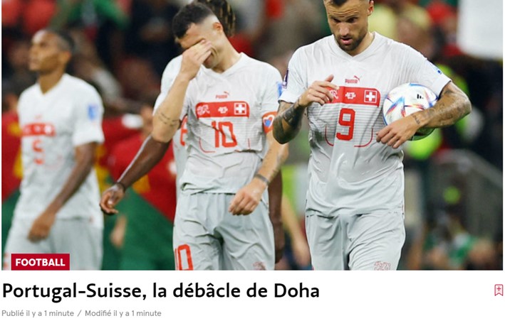 O "Le Temps", da Suíça, classificou o episódio como: "O desastre de Doha".