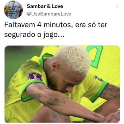 Em memes, torcedores brasileiros mostram frustração por não ter Brasil x Argentina pelas semifinais da Copa do Mundo.