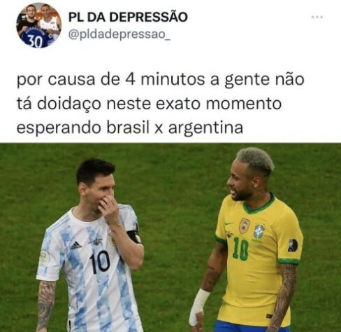 Em memes, torcedores brasileiros mostram frustração por não ter Brasil x Argentina pelas semifinais da Copa do Mundo.