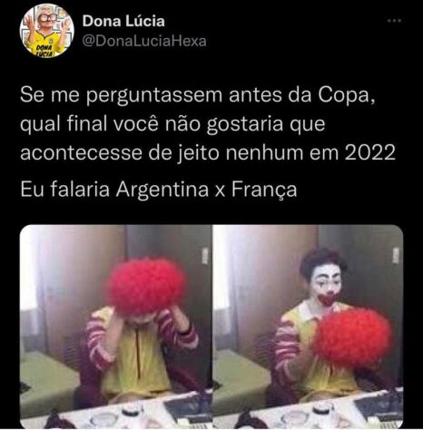 Após derrota de Marrocos, memes brincam com final da Copa do Mundo entre França e Argentina.