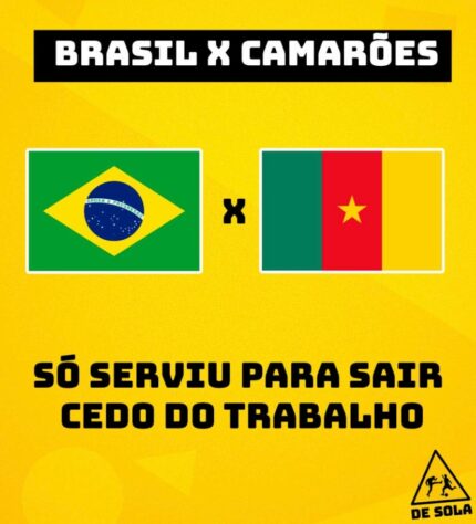 Jogo do Brasil contra Camarões na Copa do Mundo gera memes