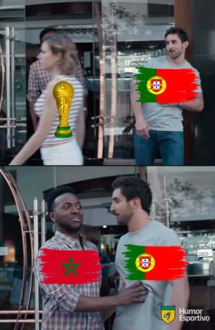 Os melhores memes da classificação de Marrocos para semifinal e o adeus de Portugal da Copa do Mundo.