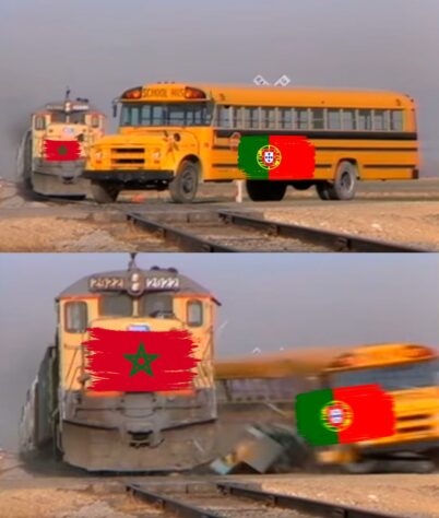 Os melhores memes da classificação de Marrocos para semifinal e o adeus de Portugal da Copa do Mundo.