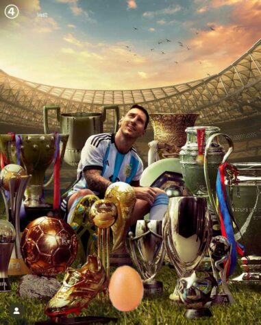Lionel Messi supera foto mais curtida da história do Instagram e novo recorde rende memes nas redes sociais.