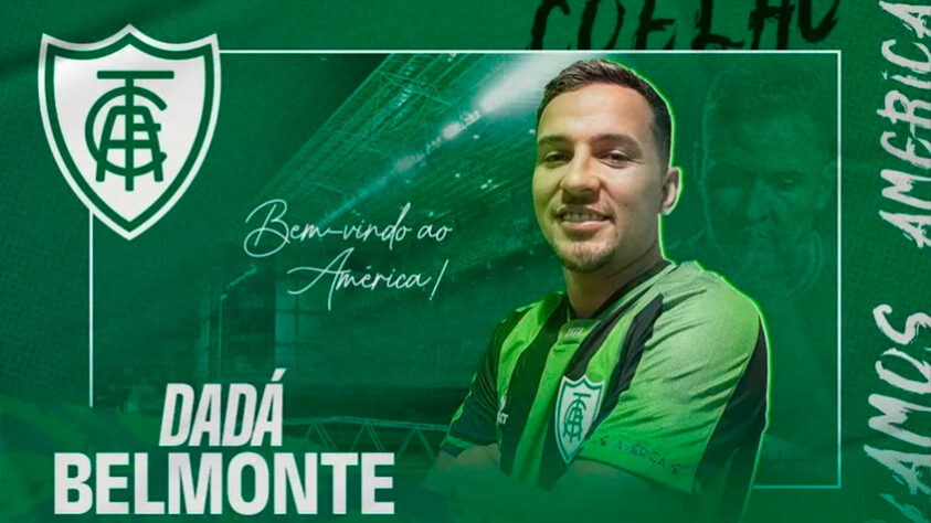 FECHADO - O América- MG anunciou Dadá Belmonte como reforço. O jogador, de 25 anos, terá contrato até o final de 2025.