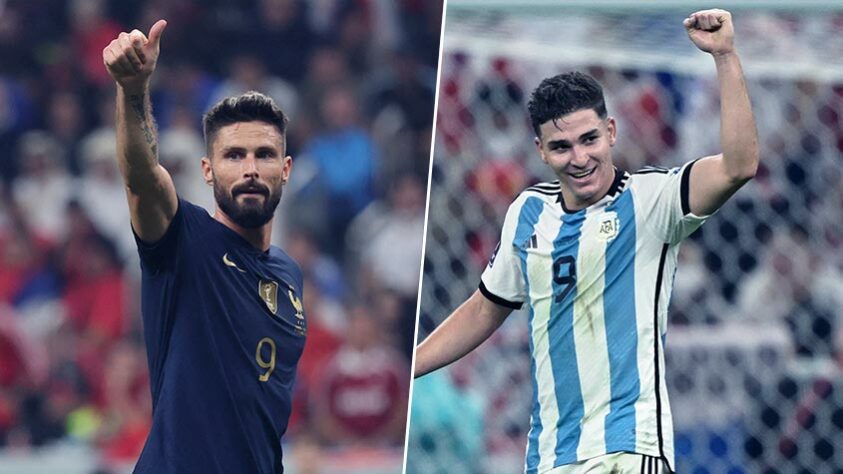 Olivier Giroud (França) x Julián Álvarez (Argentina)