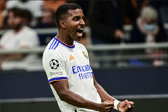 11º - Rodrygo - ponta do Real Madrid - 22 anos - valor de mercado: 80 milhões de euros (aproximadamente R$ 443,7 milhões)