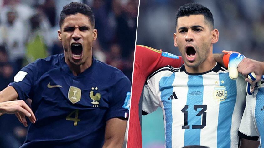 Raphael Varane (França) x Cristian Romero (Argentina)