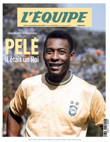 L'ÉQUIPE (FRANÇA): "Pelé, ele foi um Rei"