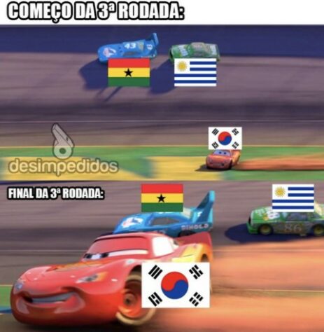 Os melhores memes da eliminação do Uruguai na fase de grupos da Copa do Mundo do Qatar.