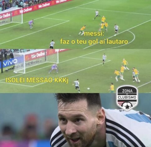 Os melhores memes da vitória da Argentina sobre a Austrália pelas oitavas de final da Copa do Mundo.