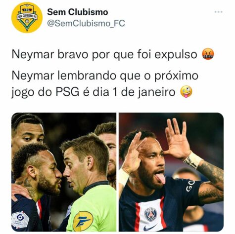 Neymar volta ao PSG, toma cartão vermelho e briga com zagueiro