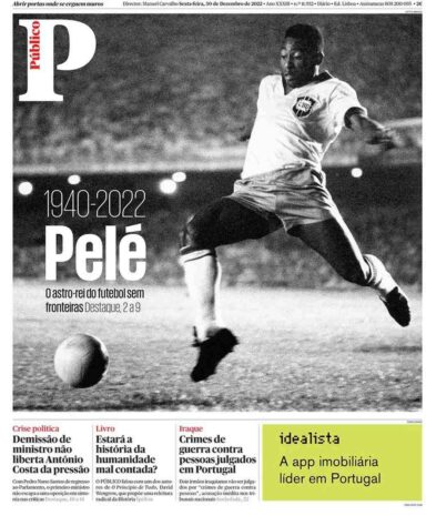 PÚBLICO (PORTUGAL): "O astro-rei do futebol sem fronteiras"