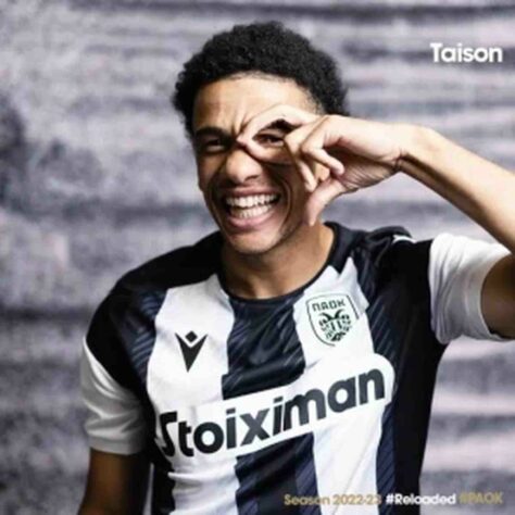 FECHADO - O atacante Taison, ex-Internacional, foi apresentado pelo PAOK-GRE. O jogador chega ao clube grego com custo zero. 