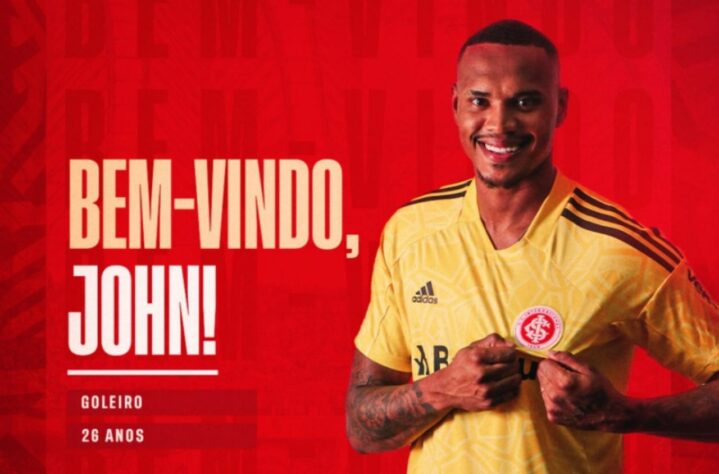 FECHADO - O goleiro John teve a sua contratação oficializada pelo Internacional. O acordo de empréstimo junto ao Santos tem validade até o fim de 2023.