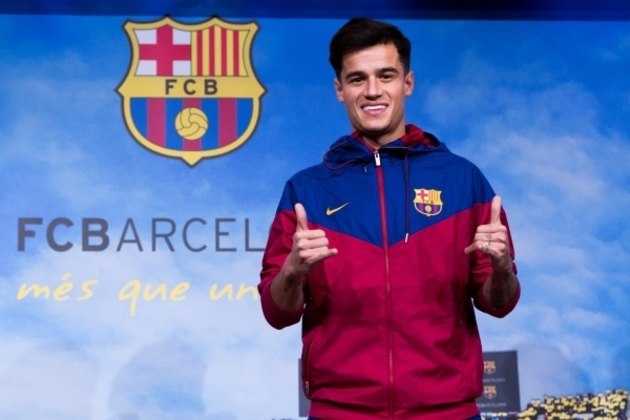 4º lugar: Phillippe Coutinho (meia - brasileiro): Do Liverpool (ING) para o Barcelona (ESP) por 135 milhões de euros.