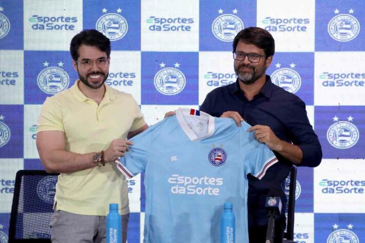 Bahia - Patrocinador master: Esportes da Sorte - Valor pago ao clube: A quantia não foi divulgada, mas, de acordo com o presidente Guilherme Bellintani, é o maior contrato da história do clube.