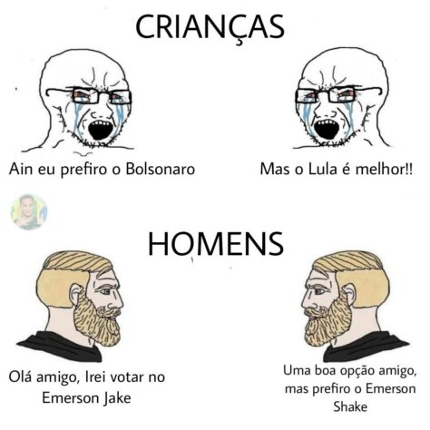 Bombou na web: duelo entre Emerson Shake e Emerson Jake rendeu enxurrada de memes nas redes sociais.