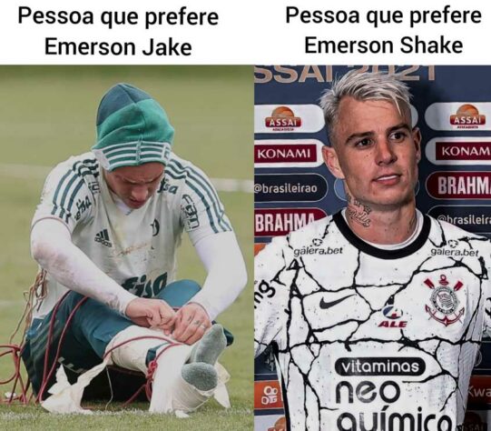 Bombou na web: duelo entre Emerson Shake e Emerson Jake rendeu enxurrada de memes nas redes sociais.