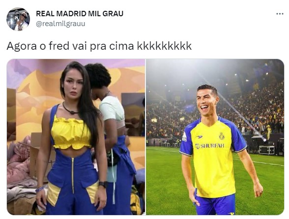 Primeiro beijo entre Fred Desimpedidos e Larissa no Big Brother Brasil rendeu memes nas redes sociais.