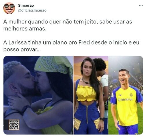 Primeiro beijo entre Fred Desimpedidos e Larissa no Big Brother Brasil rendeu memes nas redes sociais.