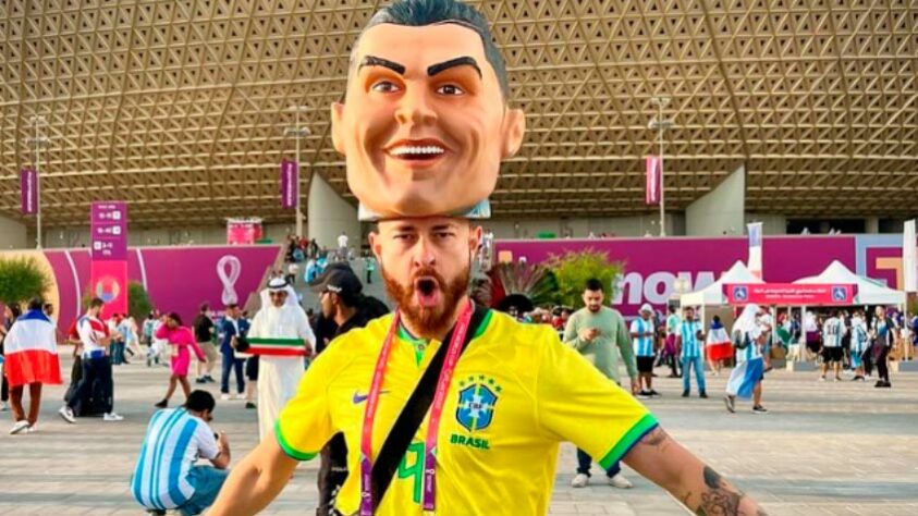 Fred fez sua primeira cobertura no maior evento de futebol do planeta.