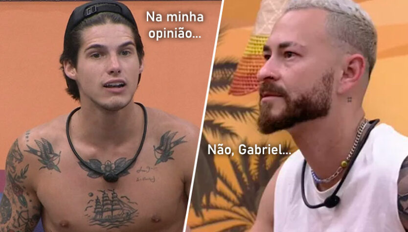 A participação de Fred Desimpedidos no Big Brother Brasil tem rendido algumas brincadeiras entre os fãs do influenciador e jornalista. Nos últimos dias, muitos diálogos fakes entre ele e Gabriel foram criados nas redes sociais, mostrando opiniões antagônicas sobre diversos assuntos, como futebol, música, filmes e até sobre o término da TV Globinho. Confira alguns tweets a seguir! (Por Humor Esportivo)