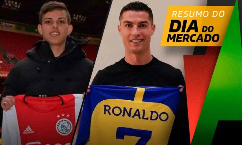 Fluminense anuncia meia do Ajax, Cristiano Ronaldo tem cláusula de saída para clube inglês... tudo isso e muito mais no resumo do Dia do Mercado desta terça-feira (02)!