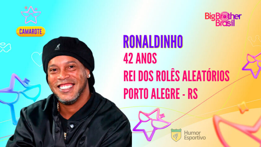 Nomes do futebol que gostaríamos de ver no BBB: Ronaldinho Gaúcho