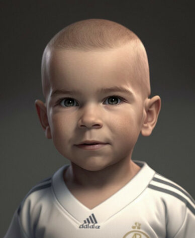 Jogadores de futebol e suas versões crianças: Zinedine Zidane