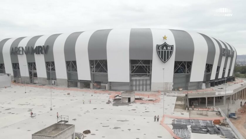 GALERIA: veja como estão as obras da Arena MRV, novo estádio do Atlético Mineiro.