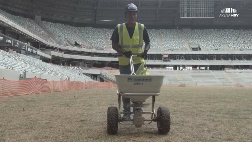 GALERIA: veja como estão as obras da Arena MRV, novo estádio do Atlético Mineiro.