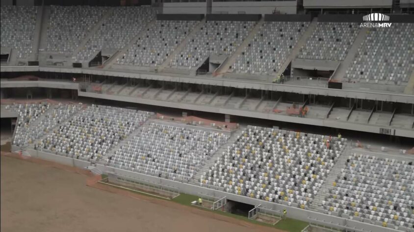 GALERIA: veja como estão as obras da Arena MRV, novo estádio do Atlético Mineiro.