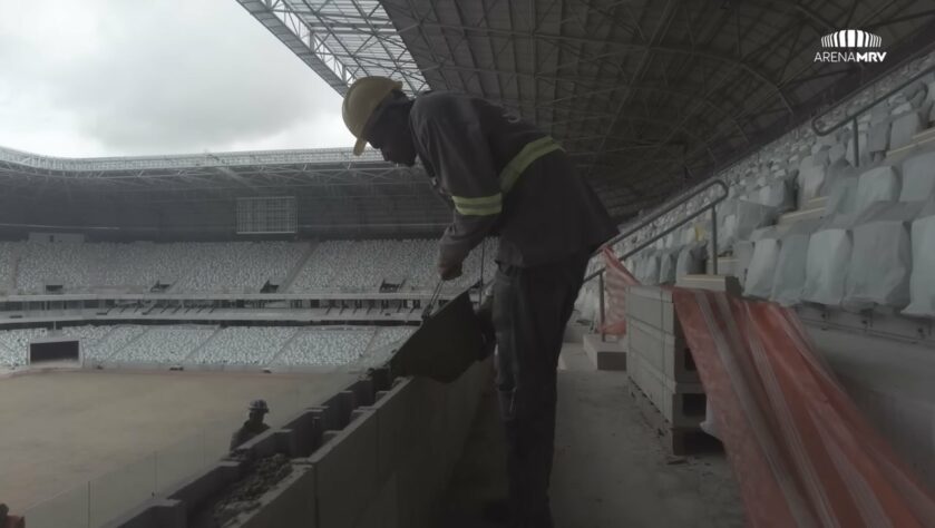 GALERIA: veja como estão as obras da Arena MRV, novo estádio do Atlético Mineiro.