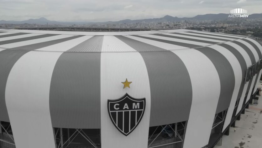 GALERIA: veja como estão as obras da Arena MRV, novo estádio do Atlético Mineiro.