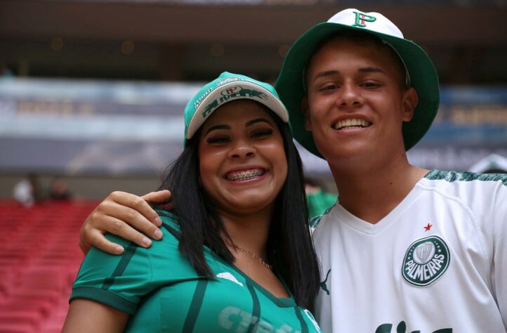 Torcedores do Palmeiras presentes na decisão entre Palmeiras x Flamengo. 