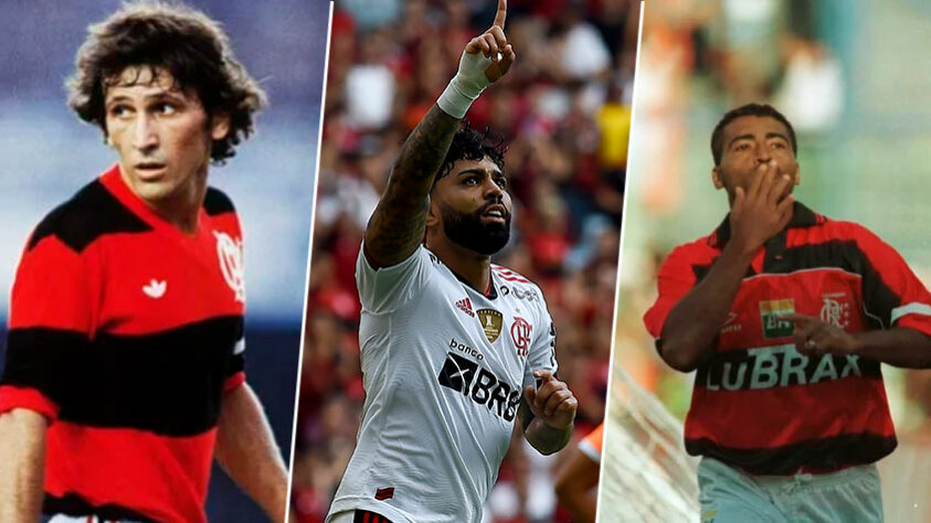 Com a grande atuação na goleada do Flamengo sobre o Nova Iguaçu, por 5 a 0, Gabigol chegou a mais um feito: o TOP-10 dos artilheiros da história. Veja a lista dos goleadores do clube!