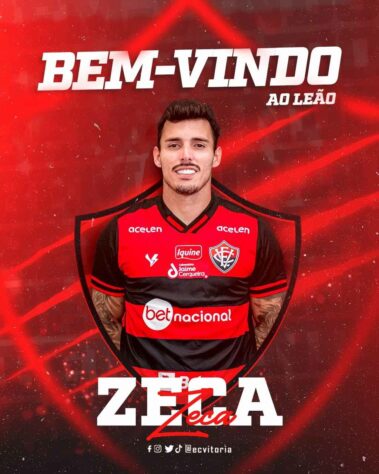 FECHADO - O lateral Zeca, ex-Santos e Vasco, fechou sua ida para o Vitória. O atleta já está inscrito no Boletim Informativo Diário (BID)