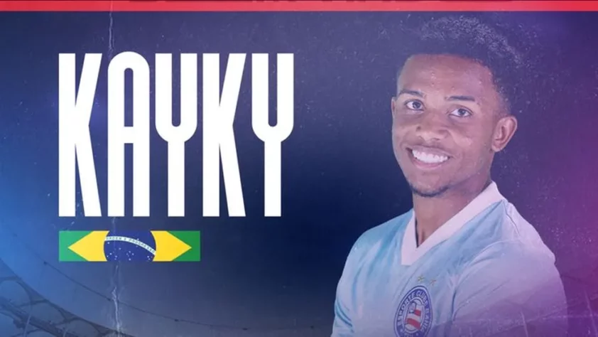 21º da lista - Kayky, 19 anos, brasileiro, do Bahia: 9 milhões de euros (cerca de R$ 49,2 milhões).