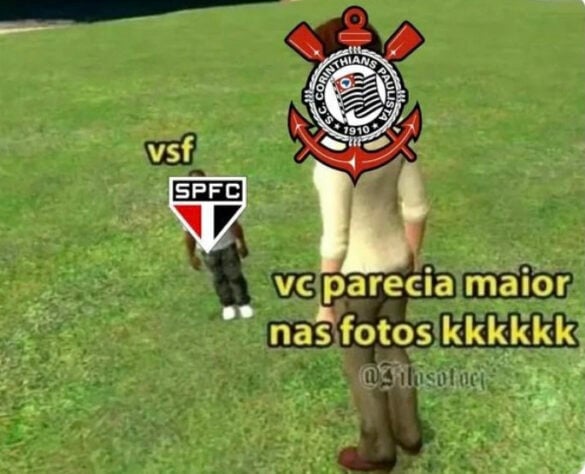 Memes da vitória do São Paulo sobre o Corinthians no Morumbi hoje