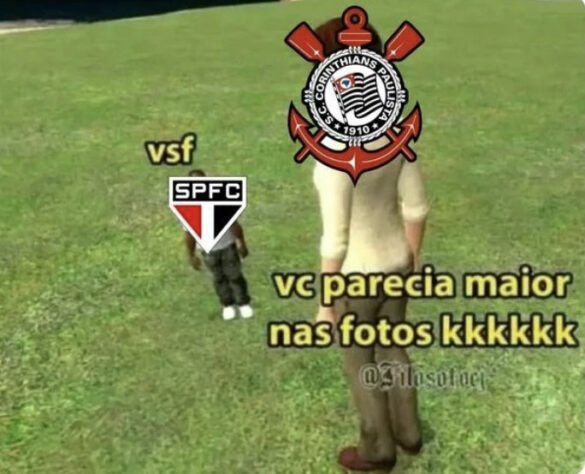 Memes da vitória do São Paulo sobre o Corinthians no Morumbi hoje