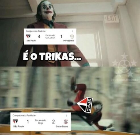 Os melhores memes da vitória do Corinthians sobre São Paulo