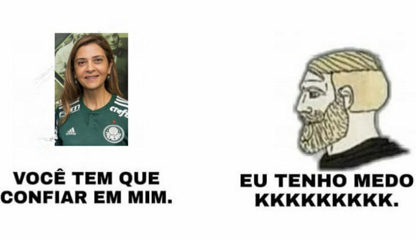 Ausência de contratações no Palmeiras rende memes com o clube e com Leila Pereira.