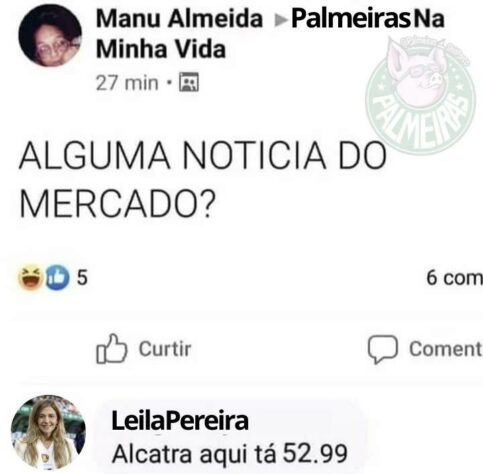 Ausência de contratações no Palmeiras rende memes com o clube e com Leila Pereira.