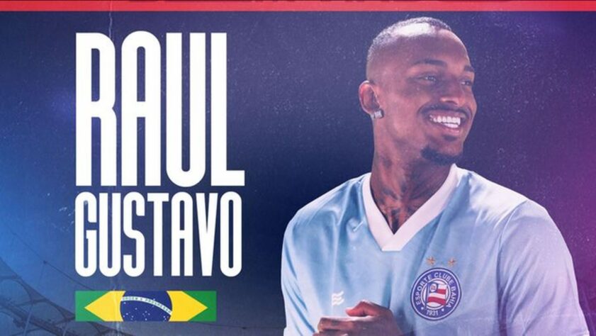 FECHADO - O Corinthians oficializou o empréstimo do zagueiro Raul Gustavo ao Bahia. O defensor de 23 anos foi cedido até o final de 2023 ao Tricolor baiano, e os clubes estipularam no contrato uma opção de compra caso a equipe nordestina queria mantê-lo ao fim do vínculo.