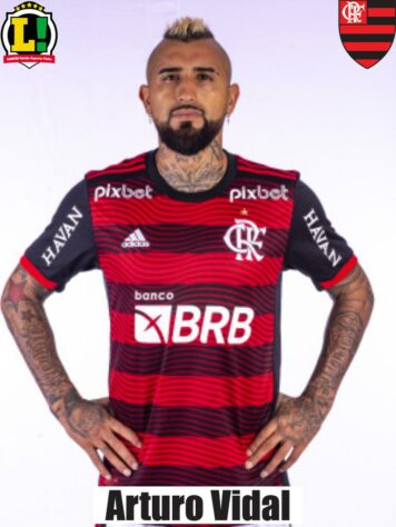 VIDAL - 5,0 - Entrou para marcar e isso fez. De resto, abaixo da média.