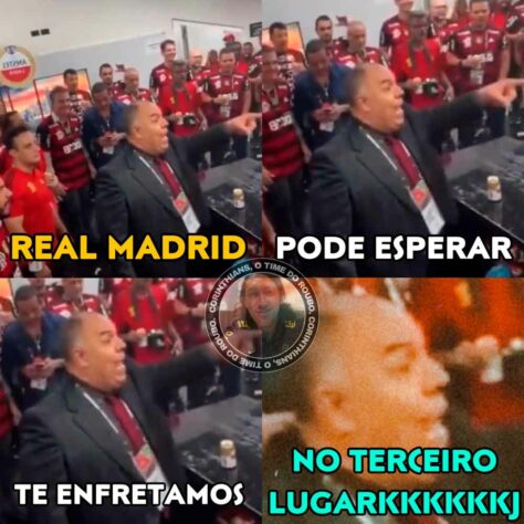 "Real Madrid, pode esperar": rivais usam música para fazer memes com o Flamengo após vexame no Mundial de Clubes.