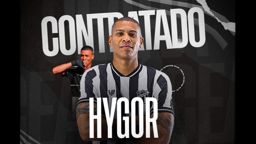 FECHADO - O Ceará anunciou mais um reforço para a temporada. O atacante Hygor, de 30 anos, assinou contrato até o final de 2024.