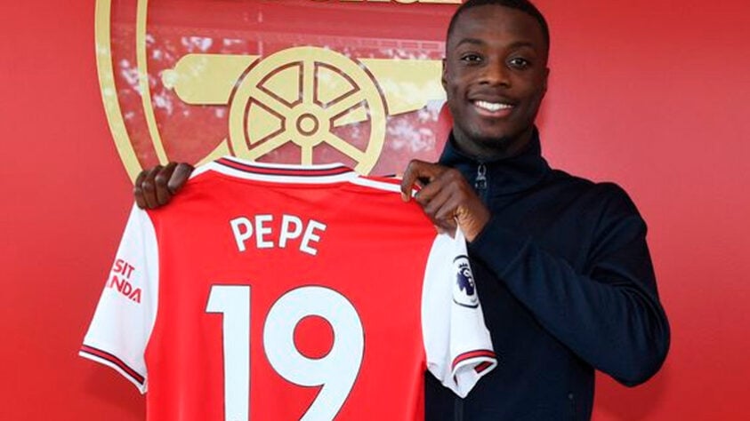 32º lugar: Nicolas Pépé (atacante - costa marfinense): Do Lille (FRA) para o Arsenal (ING) por 80 milhões de euros.