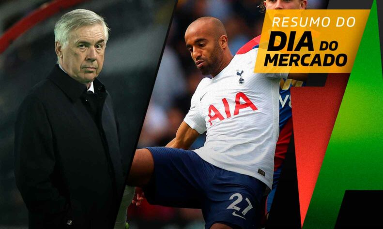 Ancelotti fala sobre Seleção Brasileira, Lucas Moura na mira de gigante... confira isso e muito mais no resumo do Dia do Mercado desta sexta-feira (10). 